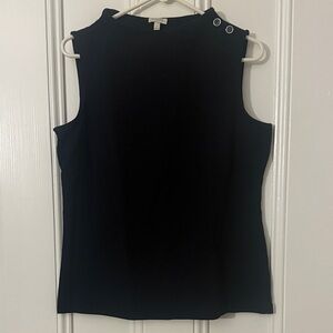 Talbots Navy Ribbed Sleeveless Top